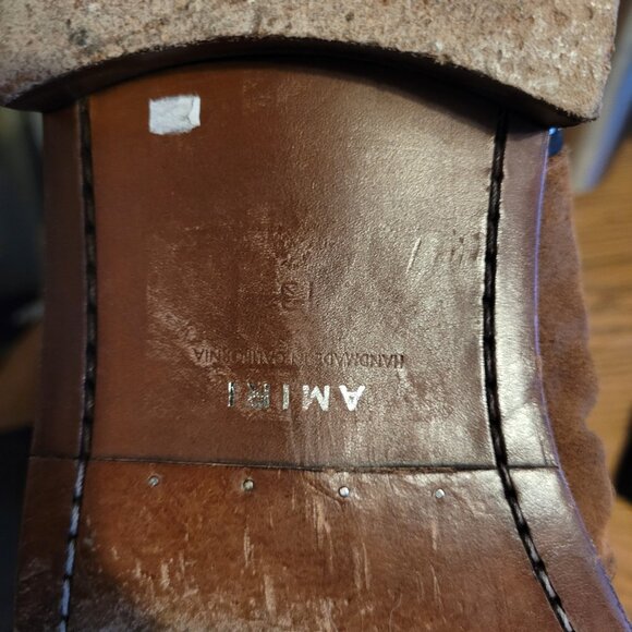 Amiri suede zip ankle boots - Picture 4 of 10